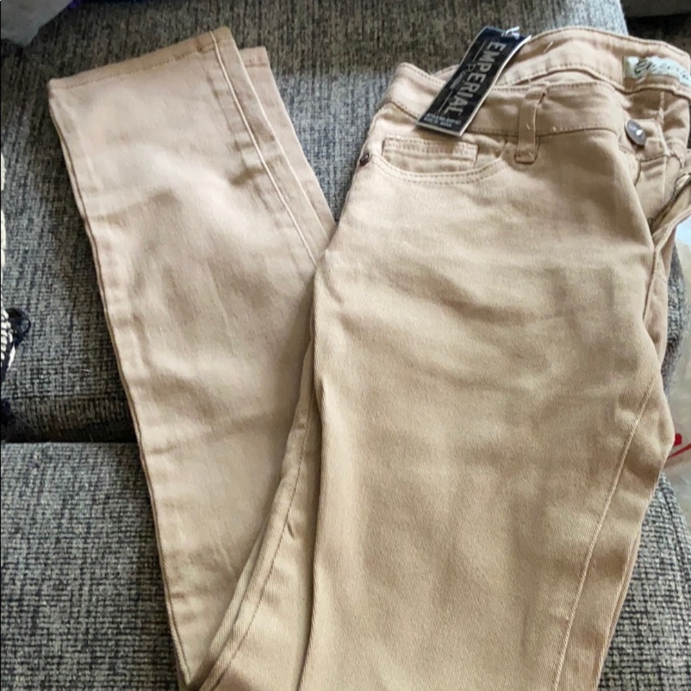 Beige skinny jeans NWT